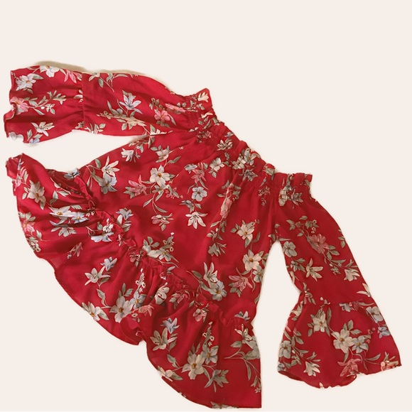 OFF SHOULDER FLORAL TOP BY DIVIDED | H&M - Picture 2 of 7